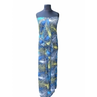 Duża sukienka plażowa - eleganckie PAREO XXL kolorowe pióra